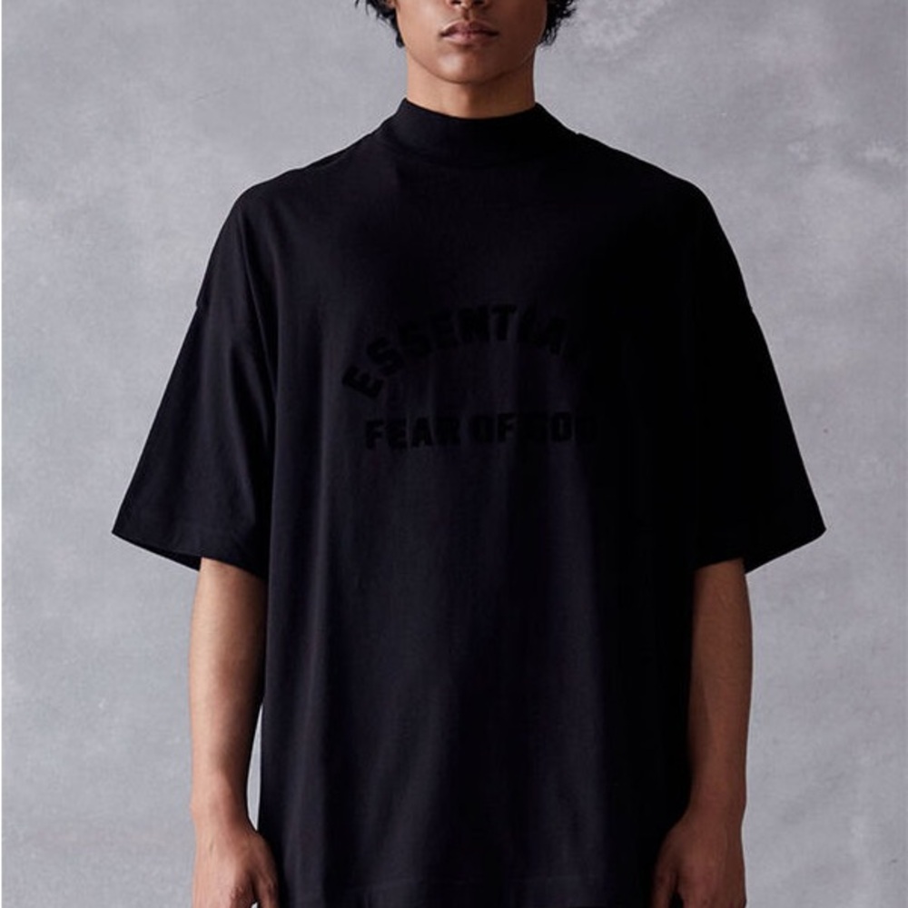 Fear of God Essentials Black Short Sleeve Tee